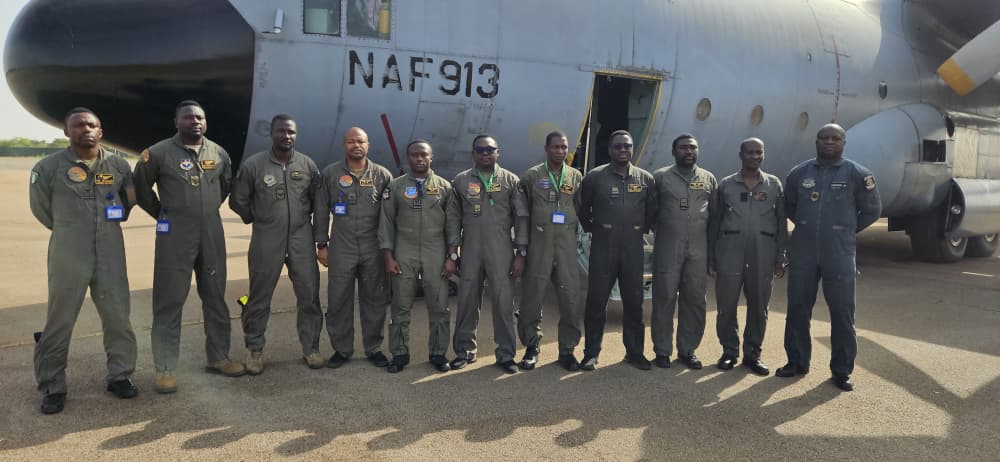 NAF C-130 Resumes Journey After Precautionary Landing In Burkina Faso