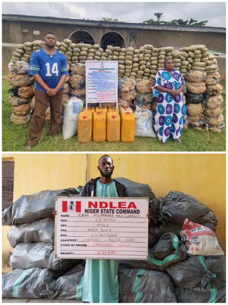 NDLEA Arrests Fleeing bandits’ drug Supplier ‘Gamboli’ In Niger