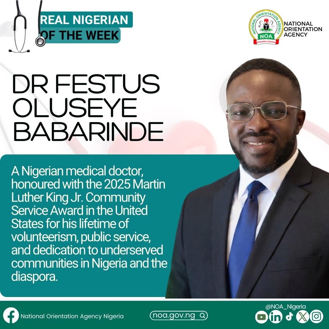 Nigerian Doctor Receives Martin Luther King Community Service Award In United States