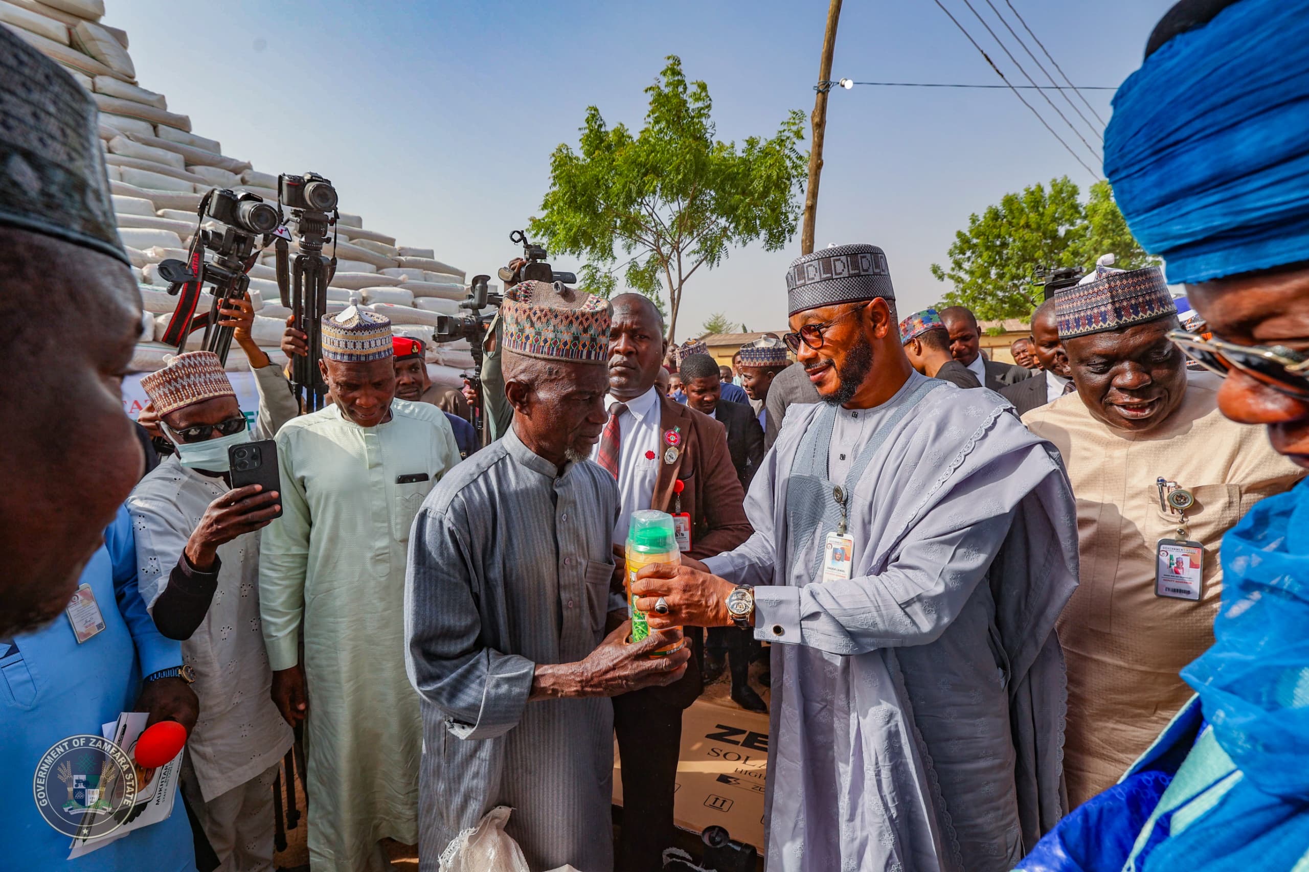 Zamfara Gov Distributes Fertilizers, Farm Inputs to Farmers
