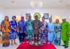 Sanwo with leadership of the Association of Lagos State Retired Heads of Service and Permanent Secretaries, led by Otunba Nurudeen Ojora Adejiyan and Mrs. Dr. Abeke Taire.